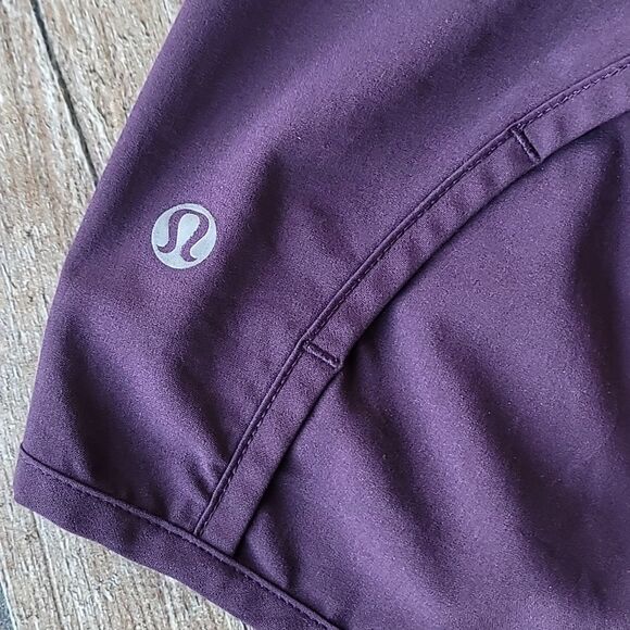 Lululemon Run Times Eggplant Purple Black Size 6 - Picture 4 of 4